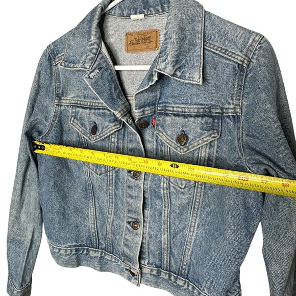 Vintage 70s/80s Levi’s USA-Made Denim Trucker Jacket Size Large - Picture 10 of 12